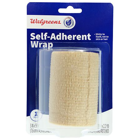 Walgreens Self-Adherent Wrap Tan - 3 in 2.2 yd