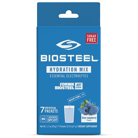 BioSteel Hydration Mix Blue Raspberry - 0.24 ea x 7 pack