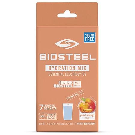 BioSteel Hydration Mix Peach Mango - 0.24 ea x 7 pack