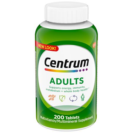 Centrum Adult Multivitamin & Multimineral Supplements Tablets - 200.0 ea