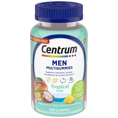 Centrum Men Multivitamin & Multimineral Gummies Tropical Fruit - 100.0 ea
