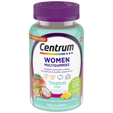 Centrum Women Multivitamin & Multimineral Gummies Tropical Fruit - 100.0 ea