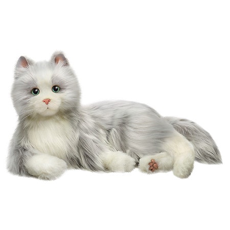 Joy for All Companion Pets Silver Cat with White Mitts - 1.0 EA