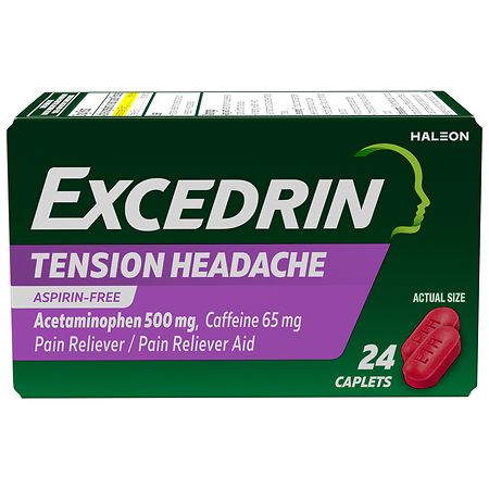 Excedrin Pain Relief, No Aspirin - 24.0 ea