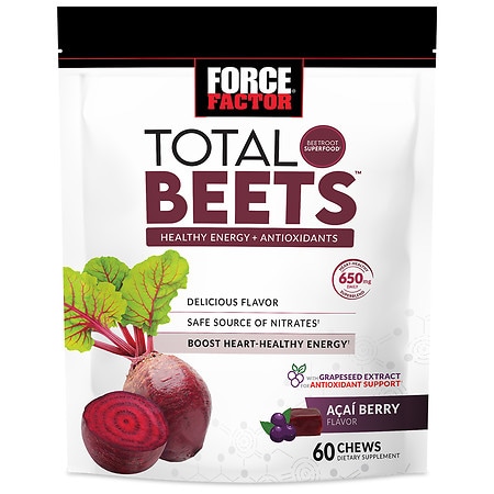 Force Factor Total Beets Chews - 60.0 ea