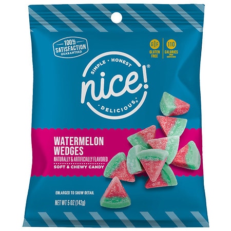 Nice! Sour Wedge Candy Watermelon - 5.0 oz