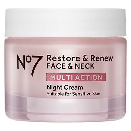 No7 Restore & Renew Multi Action Face & Neck Night Cream - 1.69 oz