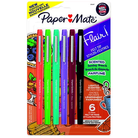 Paper Mate Flair Scented Pens, Assorted - 6.0 ea