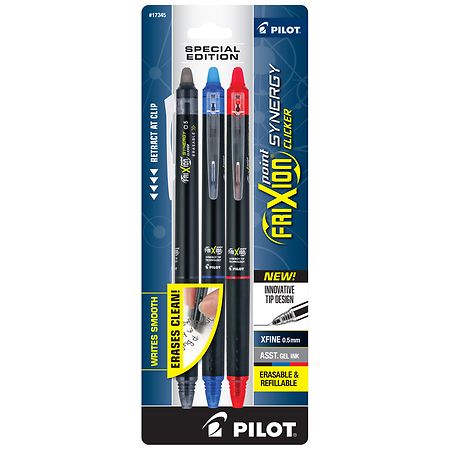 Pilot Synergy Clicker Erasable Gel Ink Pens - 3.0 Ea