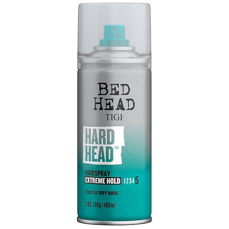 TIGI Bed Head Hard Head Hairspray for Extra Strong Hold Travel Size - 3.0 oz