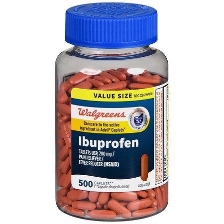 Walgreens Ibuprofen Caplets - 500.0 ea