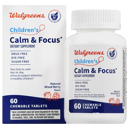 Walgreens Children's Calm & Focus Chewable Tablets - 60.0 ea