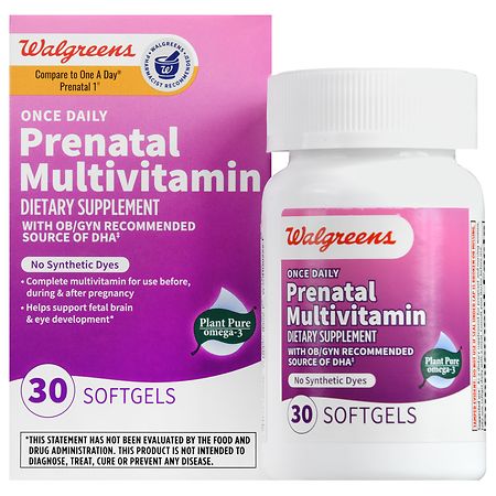 Walgreens Once Daily Prenatal Multivitamin Softgels - 30.0 ea