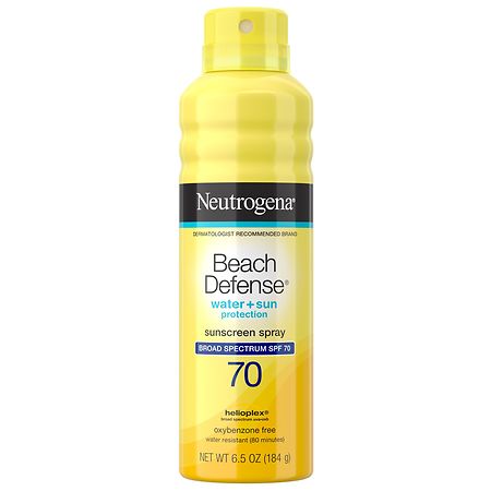 Neutrogena Beach Defense Body Sunscreen Spray, SPF 70 Unspecified - 6.5 oz