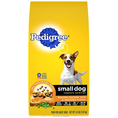 Pedigree Small Dog Food Roasted Chicken, Rice & Vegetable - 3.5 lb