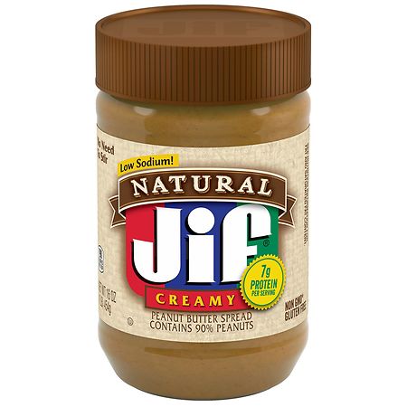 Jif Natural Creamy Peanut Butter - 16.0 oz