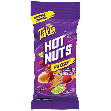 Takis Hot Nuts Fuego Double Crunch Peanuts - 3.2 oz