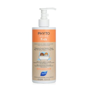 PhytoPhyto Specific Kids Magic Detangling Shampoo & Body Wash - Curly, Coiled Hair & Body (For Children 3 Years+) 400ml/13.5oz