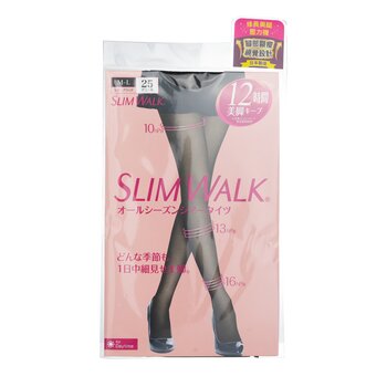 SlimWalkCompression Pantyhose With Supporting Function For Pelvis - # Black (Size: M-L) 1pair