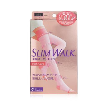 SlimWalkCompression Open-Toe Socks For Relax, Moisturizing - # Pink (Size: M-L) 1pair