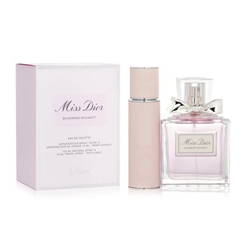 Christian DiorMiss Dior Blooming Bouquet Gift Set (100ml EDT + 10ml EDT Refillable Travel Set) 2ps