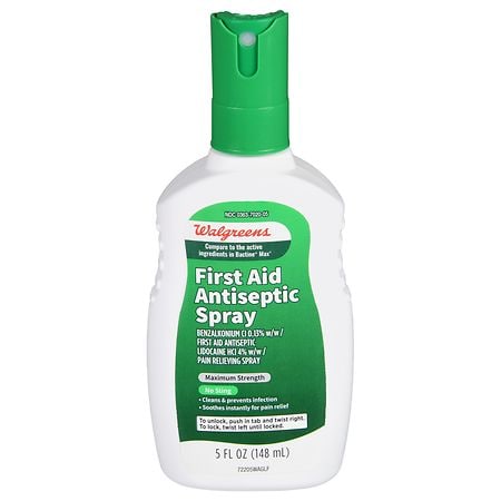 Walgreens Maximum Strength First Aid Antiseptic Spray - 5.0 fl oz