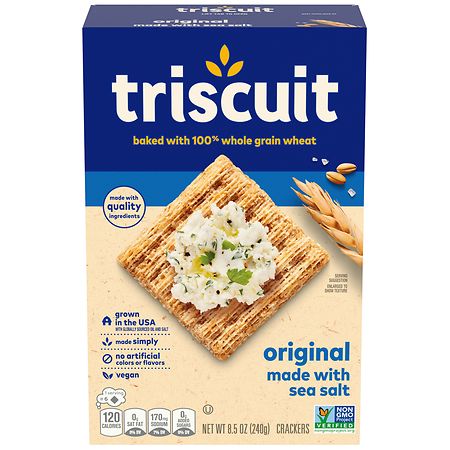 Triscuit Whole Grain Wheat Vegan Crackers Original - 8.5 oz