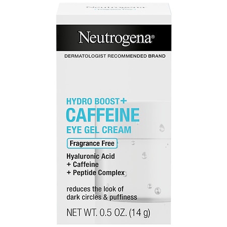 Neutrogena Hydro Boost+ Caffeine Eye Gel Cream, Fragrance Free - 0.5 oz