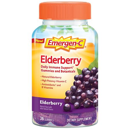 Emergen-C Elderberry Immune Support Gummies - 36.0 ea