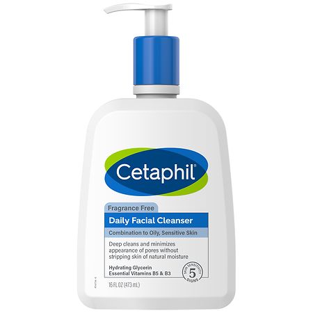 Cetaphil Daily Facial Cleanser Fragrance Free - 16.0 fl oz