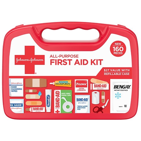 Band-Aid All-Purpose Portable Compact First Aid Kit - 1.0 set