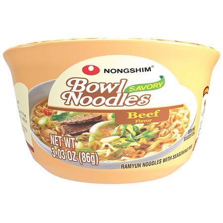 Nongshim Bowl Noodle Soup Savory Beef - 3.03 oz