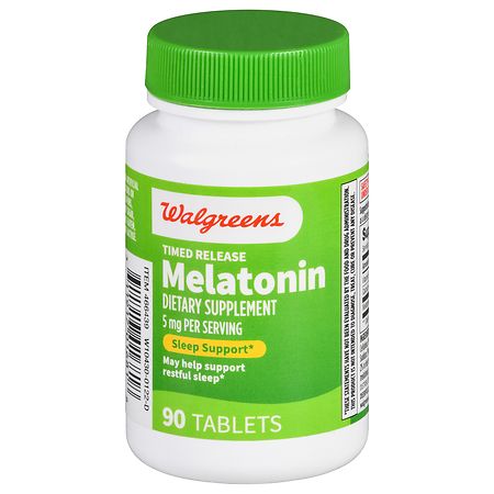 Walgreens Timed Release Melatonin 5 mg Tablets - 90.0 ea