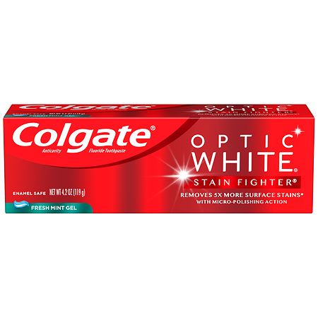 Colgate Stain Fighter Whitening Toothpaste Gel Fresh Mint - 4.2 oz