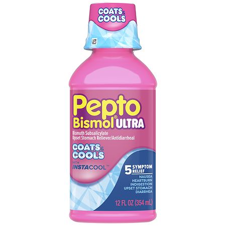 Pepto-Bismol InstaCool Liquid, Bismuth Subsalicylate - 12.0 fl oz