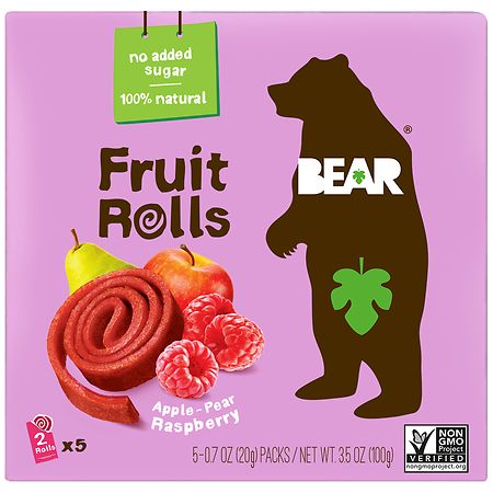 BEAR Fruit Rolls - 0.7 OZ x 5 pack