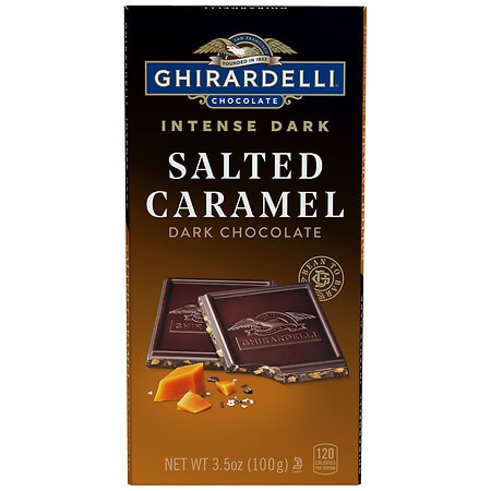 Ghirardelli Intense Dark Bar Salted Caramel - 3.5 oz