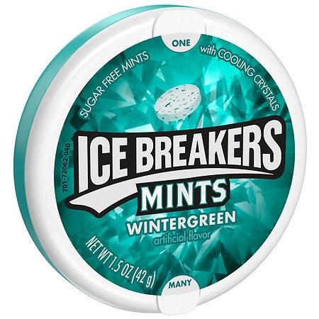 Ice Breakers Sugar Free Mints, Tin Wintergreen - 1.5 oz