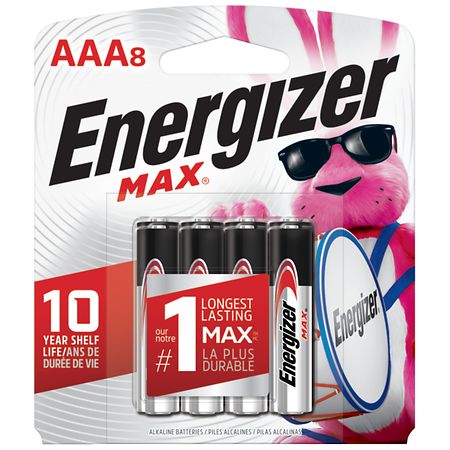 Energizer Max Alkaline Batteries, AAA AAA - 8.0 ea