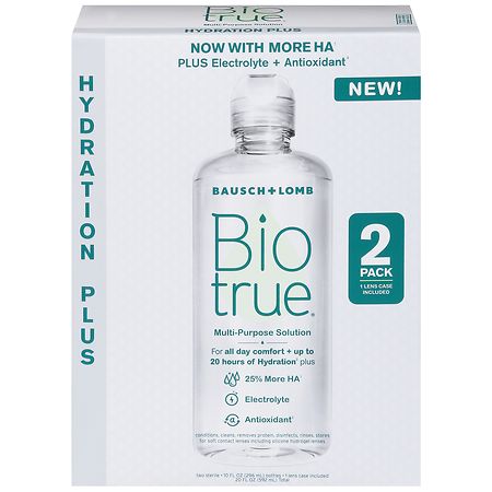 Biotrue Hydration Plus Multi-Purpose Solution - 10.0 oz x 2 pack
