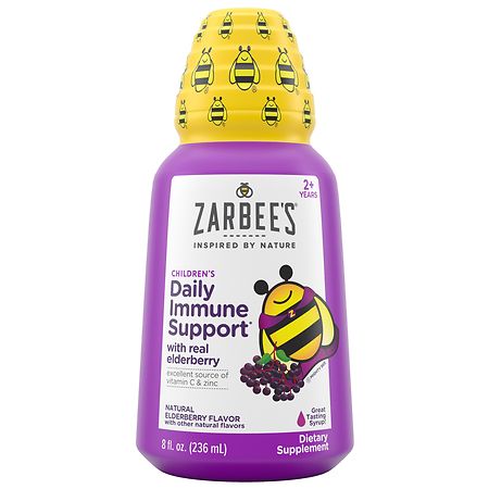 Zarbee's Children's Daily Immune Support* Syrup with Elderberry - 8.0 fl oz