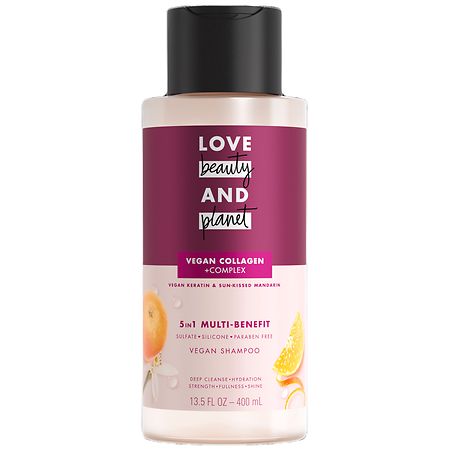 Love, Beauty and Planet Sulfate-Free Shampoo Vegan Biotin & Sun-Kissed Mandarin - 13.5 fl oz