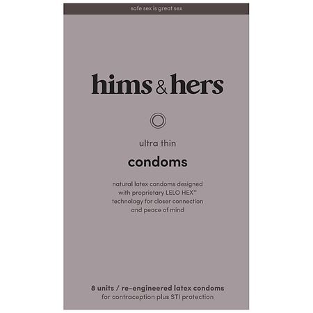 hims & hers Ultra Thin Condoms - 8.0 ea