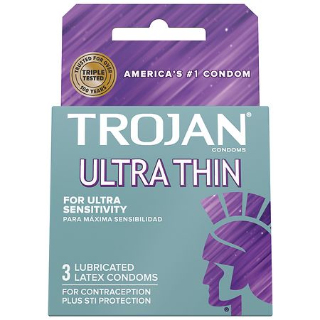 Trojan Ultra Thin Premium Lubricated Condoms - 12.0 ea