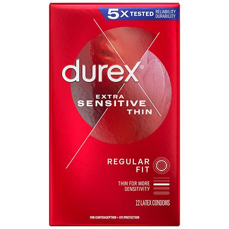 Durex Extra Sensitive Natural Latex Condoms, Ultra Fine & Extra Lubricated - 12.0 ea