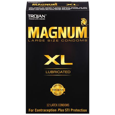 Trojan XL Large Size Lubricated Condoms Extra Large - 12.0 ea