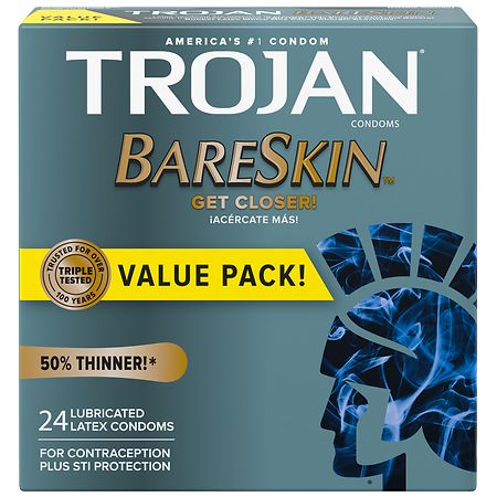 Trojan BareSkin Thin Premium Lubricated Condoms - 10.0 ea