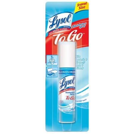 Lysol On-the-Go Travel Size Disinfectant Spray - 1.5 oz