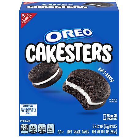 Oreo Cakesters Soft Snack Cakes - 2.02 oz x 5 pack