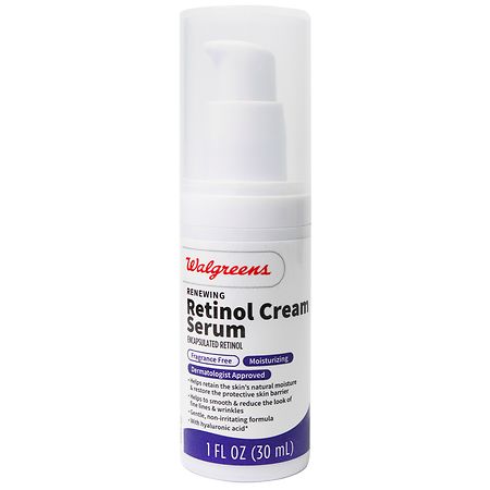Walgreens Renewing Retinol Cream Serum Fragrance Free, 1oz - 1.0 fl oz